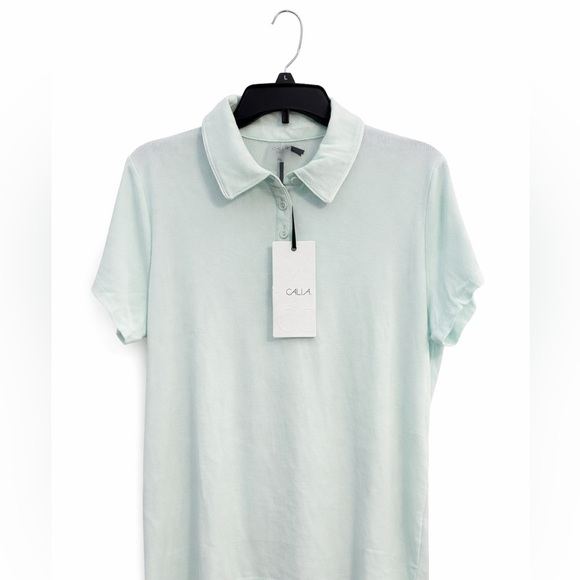 CALIA by Carrie Underwood Tops - CALIA Golf Rib Polo Mint Ceylon Green Activewear XL NEW With Tags